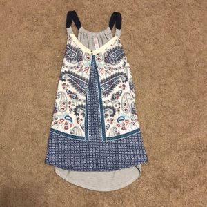 Paisley print tank